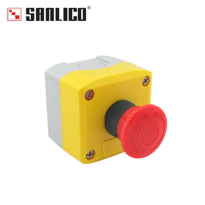 Waterproof Mushroom Head Emergency Stop Push Button Switch Elevator Control Box StationSALLA68H XALK174 Latching Turn to Release