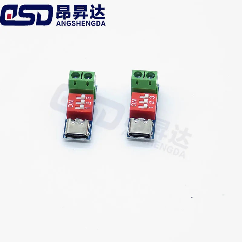 USB-C PD Trigger Board Module PD/QC Decoy Board Fast Charge USB Type-c to 12v High Speed Charger Power Delivery Boost Module