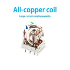 2Pcs CNTD CKE-2CS Miniature Relay 8-Pin DPDT 5A 250VAC 30VDC Plug-in Silver Alloy 14 Coil Voltages DC/AC CCC CE RoHS