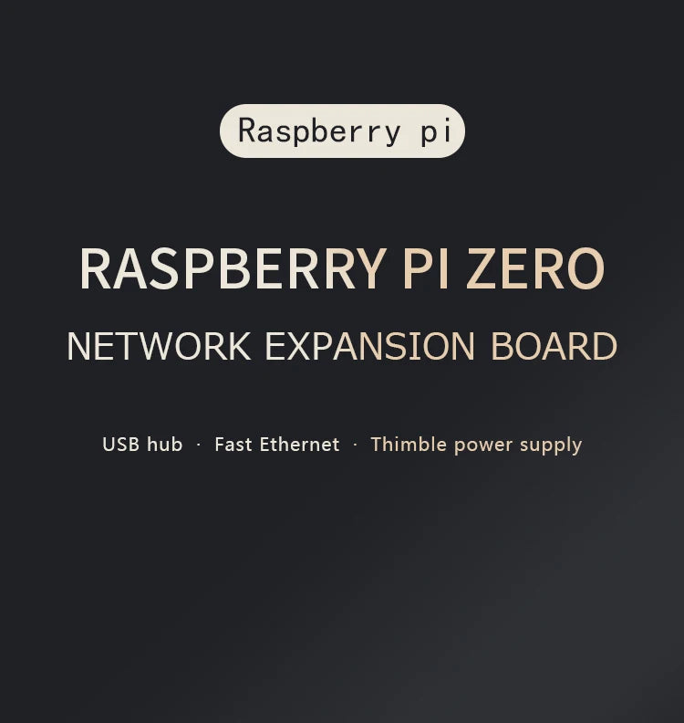 Raspberry Pi Zero W and WH expansion board with Ethernet, USB interface, 4G communication module and durable protective