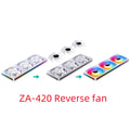 Jonsbo ZA-420/140 Computer Case Fan DIY Exchange 2 Sets Fan Blades  5V ARGB 140mm PWM Reverse Combination Cooling Fan