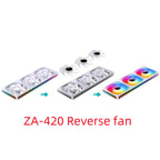 Jonsbo ZA-420/140 Computer Case Fan DIY Exchange 2 Sets Fan Blades  5V ARGB 140mm PWM Reverse Combination Cooling Fan