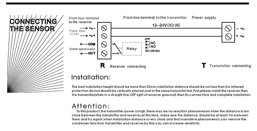 Photocell 12-24V AC/DC or 2*1.5V Dry Battery & Rotation System for Automatic Control System