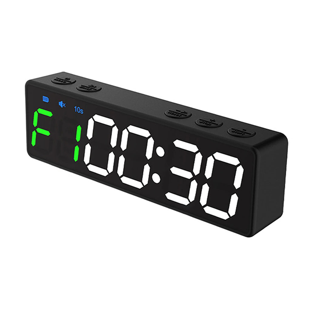 Gym Timer Mini Gym Timer Rechargeable Stopwatch Portable Countdown/up Clock with Magnetic Back for Home Gym Fitness Training
