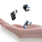 90 Degree USB 3.0 Male to Female Right Angle Extension Adapter USB Upward Elbow Adapter 10Gbps For Laptop PC Connector Converte