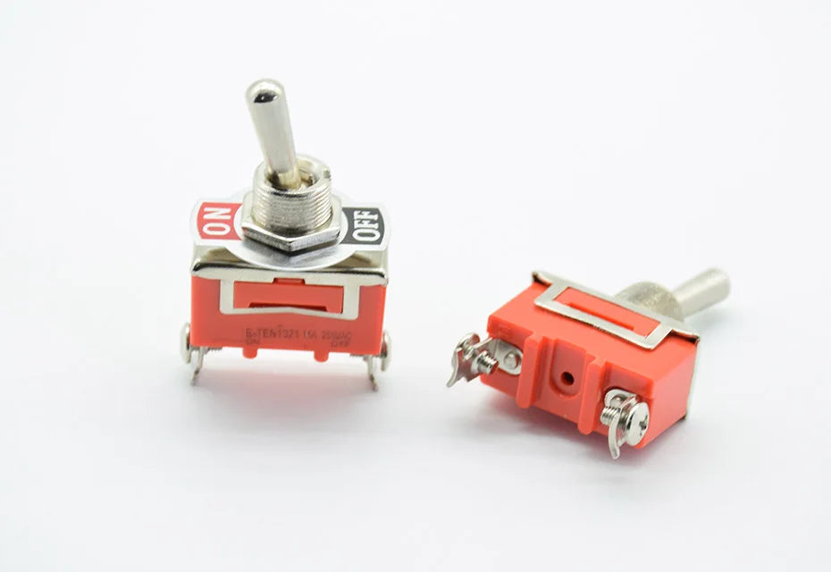 1PC  Car Metal SPDT SPST P0.05 15A 250V Terminal Stainless Steel Waterproof  12V Heavy Duty ON OFF ON ON Toggle Flick Switch