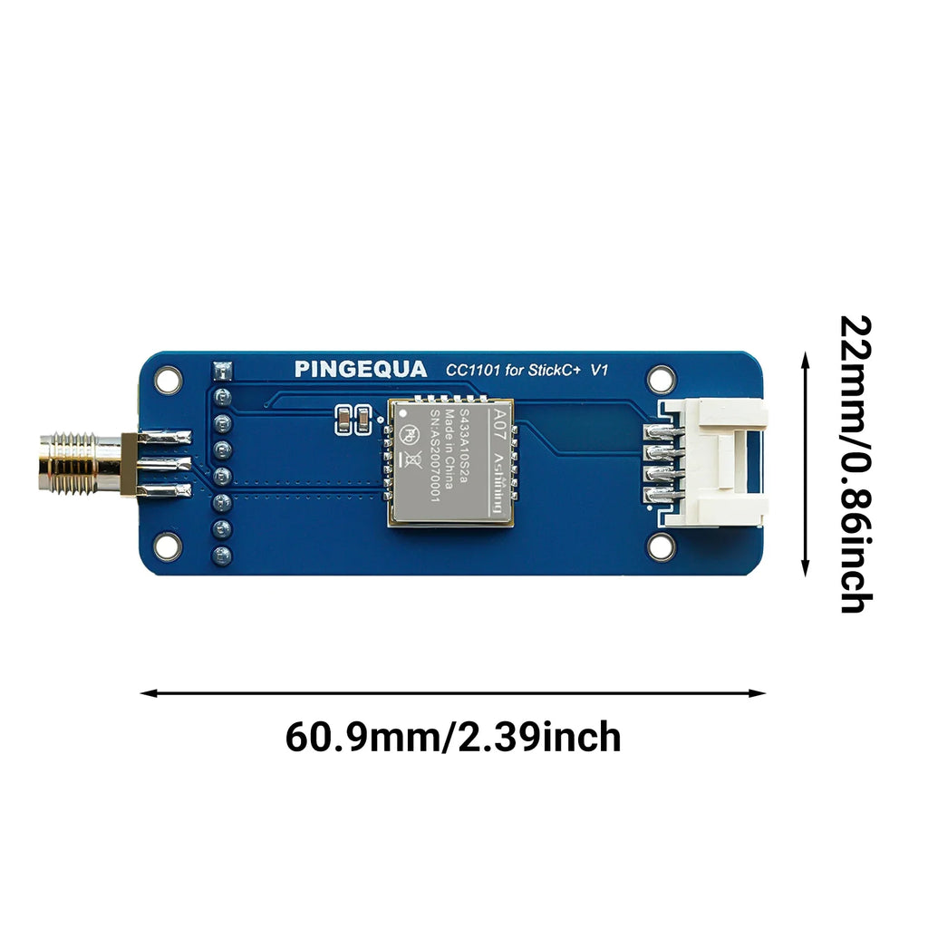 SmCpRF CC1101 Module For M5Stack StickC Plus1.1/2, Supports CC1101 433MHz, With Bruce Firmware, Plug-and-play Grove Connection