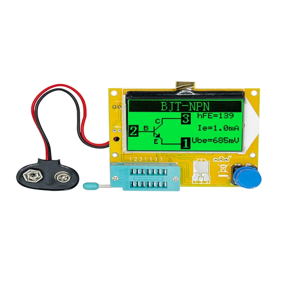 Diode Triode Capacitance SCR Inductance ESR Meter MOS PNP LCR-T4 Transistor Tester LCD Display Mega328 Transistors Diodes