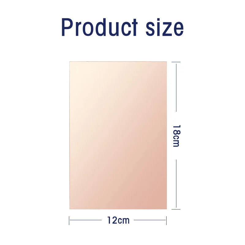 PCB Board FR4 Copper Clad Single Sided Prototype Laminate Circuit Board 7x10/10x15/15x20/20x30CM for DIY Electronics Projects