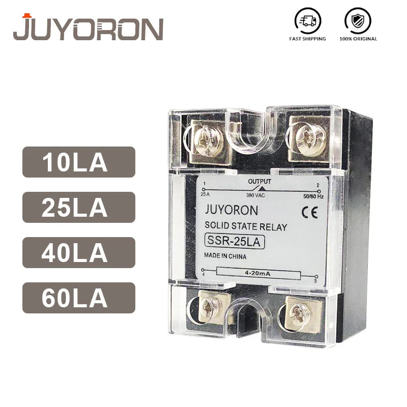 10A 25A 40A 60A LA Single Phase Linear Proportional Controller Input 0-10V OR 4-20mA Voltage Type Regulator Solid State Relay