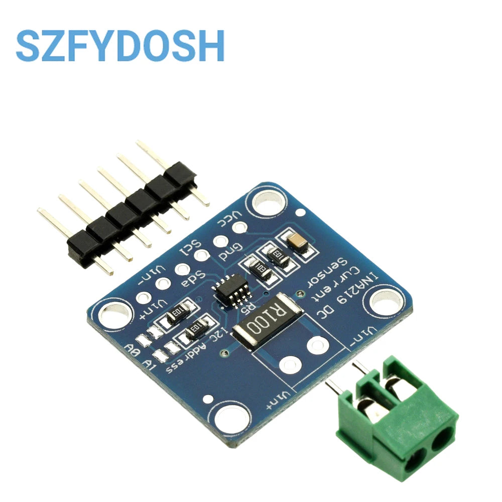 INA219 Bi-directional DC Current Power Supply Sensor Breakout Module DIY 3V-5V IIC I2C Power Monitoring Sensor Module