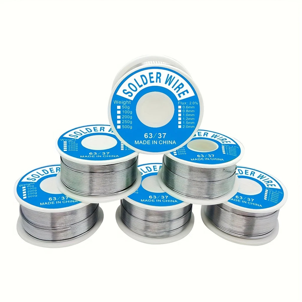 50/1.76oz, Premium 60/40 solder wire, containing 1.5-2.0% rosin core flux, suitable for electronic product maintenance
