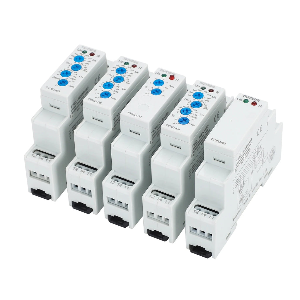 TYXU 3 Phase Voltage Protection Relay Phase Sequence Phase Failure Protection Relay 5A 8A 1SPDT 2SPDT