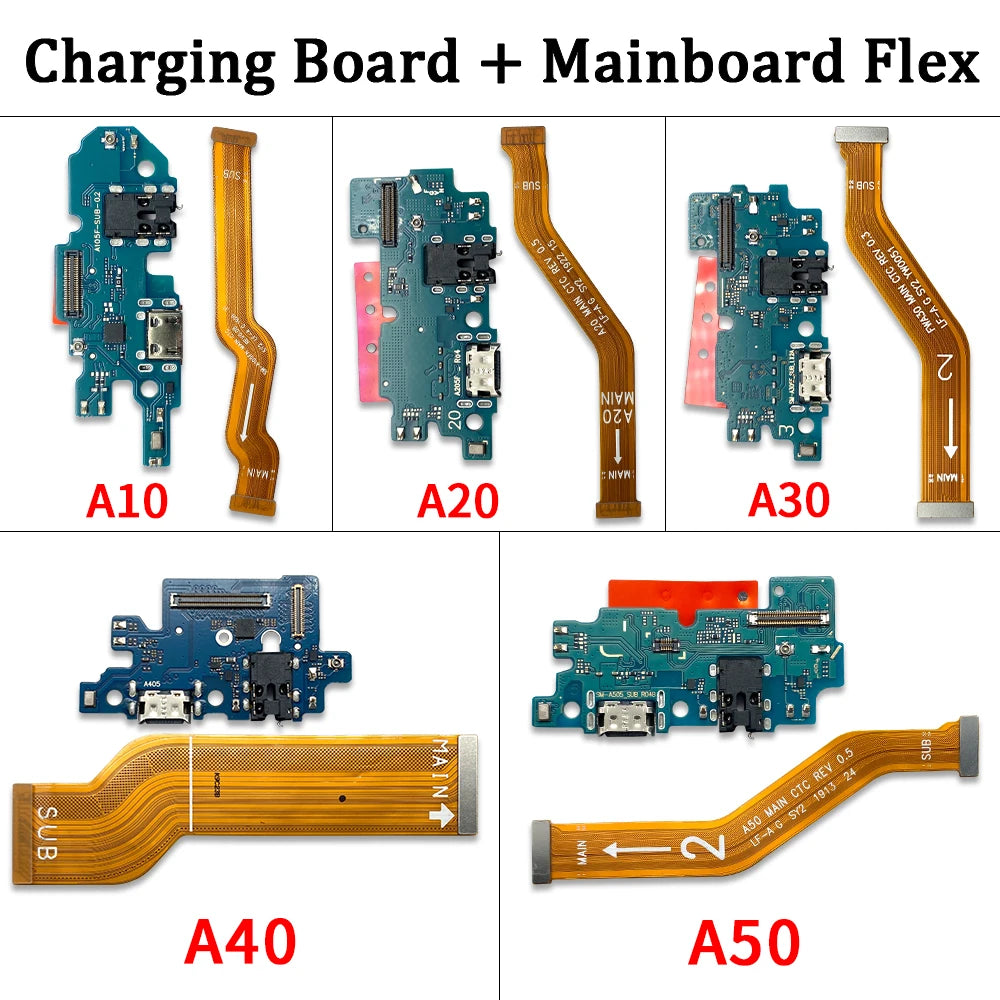 NEW USB Charge Port Charging Socket Connector Board Main FPC Connect Mainboard Flex Cable For Samsung A10 A20 A30 A40 A50