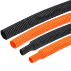 1~50m Braided Cable Sleeve Diameter 4~30mm PET Heat Shrink Tube Insulation Flam Retardant Shrinkable Wire Wrap Sheath Organizer