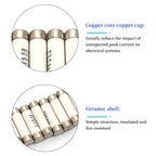 5Pcs 10*38 Fast blow Ceramic Fuse 10x38mm Fuse 500V 0.5A 1A 2A 4A 5A 6A 8A 10A 16A 20A 32A RO15 RT18 RT14
