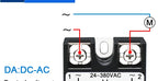 LCTC 1PCS SSR Solid State Relay DC To AC to DC 10A 25A 40A 50A 60A 80A 100A Zero-crossing Relay 3-32VDC