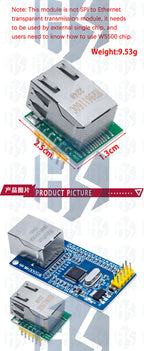 BS 1PCS  W5500 Ethernet network module hardware TCP / IP 51 / STM32 microcontroller program over W5100