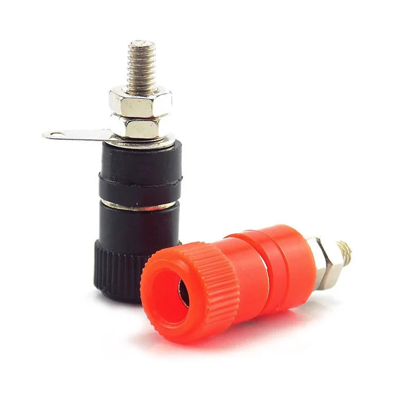 5/10PCS Binding Posts Terminals 4mm Banana Plug Socket Nickel Plated Terminal Red Black Barrel Connector For Amplifier Arduino