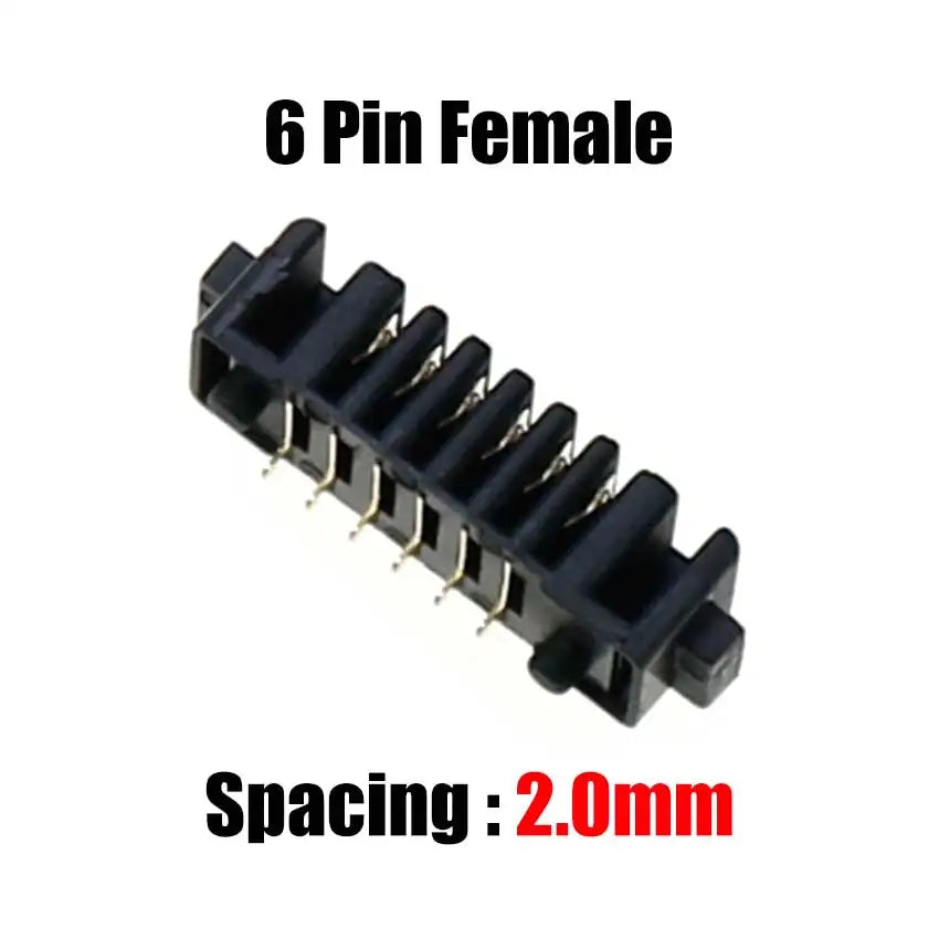 Cltgxdd 10pcs Blade Battery Connector 2.0mm 2.5mm Pitch 4 5 6 7 8 9 10 Pin Plug Male Female Socket PCB Solder Header Receptacle