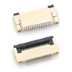 10pcs 4P 5P 6P 8P 10P 12P 14P 16P 20P 22P 24P 30P 34P 0.5mm/1mm Pitch Under Clamshell Socket FPC FFC Flat Cable Connector