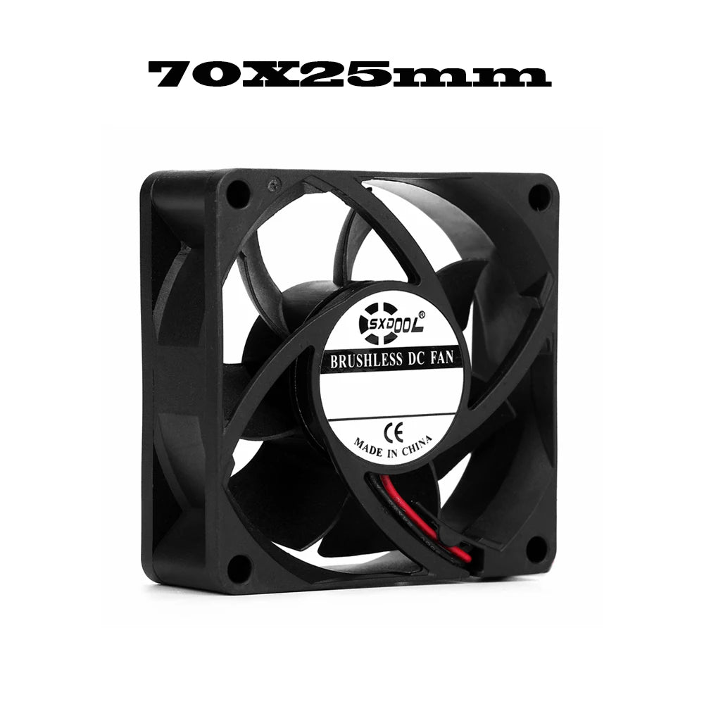40mm 50mm 60mm 70mm 80mm 92mm 120mm DC 5V 12V 24V Axial Cooling Brushless Motor Case Quiet Fan 2PIN Sleeve Bearing