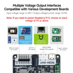 Raspberry Pi 5 Power Supply Expansion Board DIY Electronic Adapter Module for Robot Car Kit Support Various Power Input Output