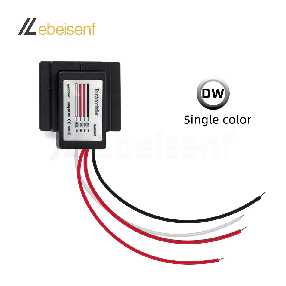 Bathroom Mirror Lamp Built-in Touch Sensor Switch DC 12V 24V 5A LED On/Off Dimmer Single Dual CCT Color Strip Light Controller