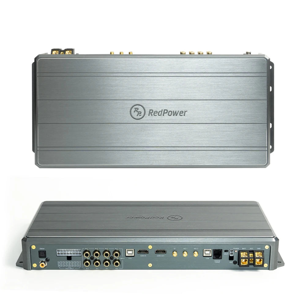 120W X12CH YAKUZA Car DSP Amplifier with HDMI Optical Coaxial Input Процессорный усилитель RedPower