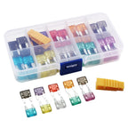 120Pcs Mini Profile Small Size Blade Car Fuse Assortment Set for Auto Car Truck Fusibles 12V 2.5/3/5/7.5/10/15/20/25/30/35A