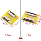 FPC Extension Board FFC Flexible Ribbon Cable Adapter Board 1.0/0.5mm Spacing Flat Wire 4P/8P/10P/20P/40P-60P for Electronics