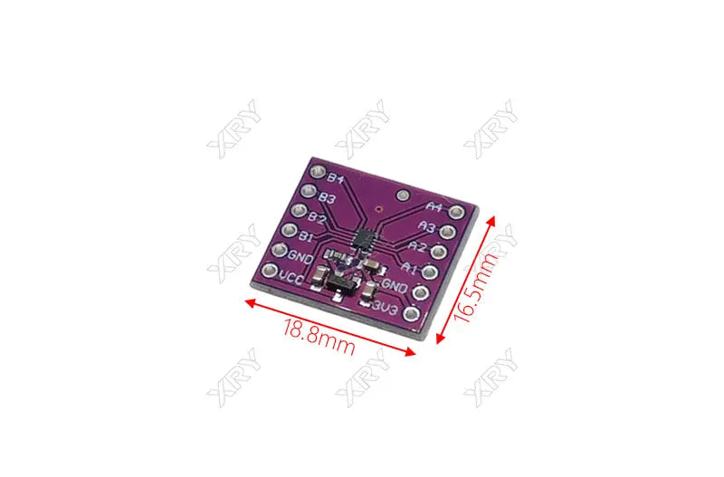 TXB0104 4-Channel Bidirectional Logic Level Shifter Auto Direction Sensing 1.8V to 5.5V for I2C UART GPIO, No Pull-Up Resistors