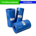 1kg Blue PVC Heat Shrink Sleeve Roll 110-450mm Wide Insulating Film for DIY Lithium Battery Pack Assembly