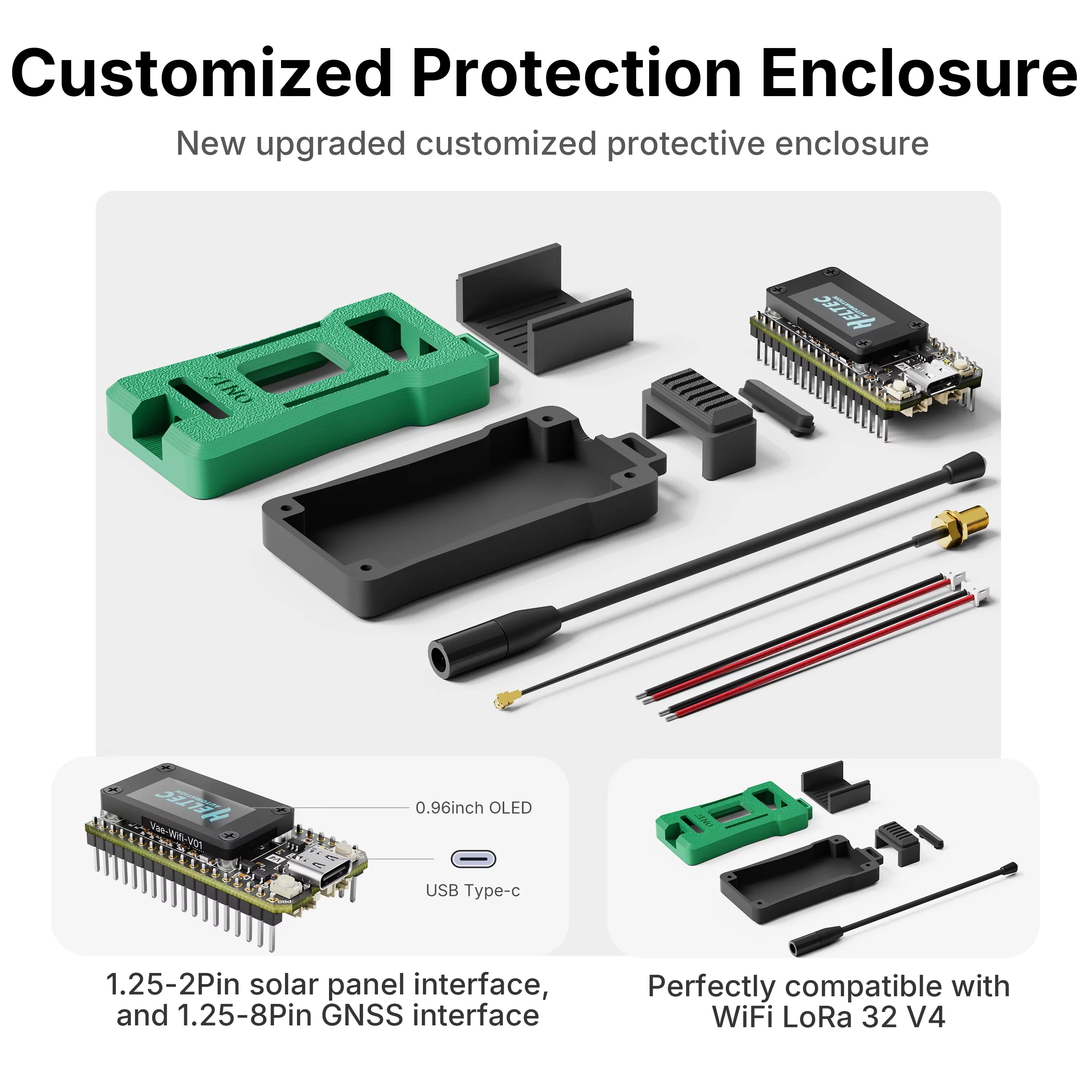 Heltec WiFi LoRa 32 V4 with Case ESP32-S3 SX1262 Meshtastic Meshcore LoRaWAN Development Board Bluetooth WiFi