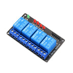 3V 3.3V 1/2/4 Channel Relay Module Low Level Trigger Liluminated Relay with Lamp Relay Output 4 Way Relay Module Power Supply
