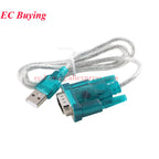 USB to RS232 COM Serial Port RS-232 9 Pin DB9 Data Cable 340 Convertor PDA FT232 PL2303 With Female Adapter WIN10 Windows 8 XP