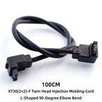 1PCS  Amass XT30 (2+2) Female Connector with Signal Pins, XT30F 4 Pin Plug with Silicone Wire for Robotics, FPV Drone, CAN Bus