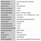 0-80M Range Liquid Level Transmitter 5M 10M to 4-20mA 0-10V 0-3.3V Output Water Pressure Level Sensor Probe for Tank Deep Well