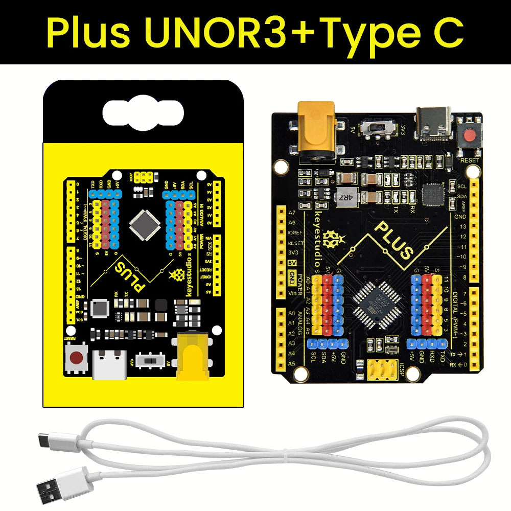 Keyestudio WIFI UNOR3 Development Board ATMEGA16U2/ ATMEGA328P/CP2102 +USB Cable With  Gift Box Compatible With Arduino Uno R3