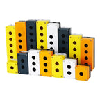 1/2/3/4/5 Hole Waterproof Button Switch Control Box Button Emergency Stop Dustproof Waterproof IP65 Button Thickened Yellow Gray