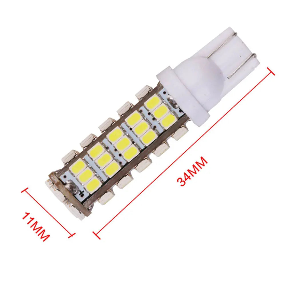 100PCS T10 1206 3020 68 42 20 SMD 194 168 W5W 12V 24V Car LED Light Bulbs 20 42 68LED Auto Bulbs White Clearance Interior Light