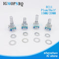 10PCS EC11 half/plum blossom shaft rotary encoder handle length 15mm/20mm code switch 3PINdigital potentiometer with switch 5PIN