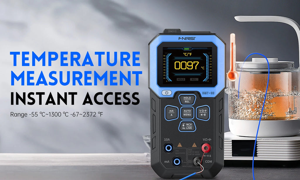 FNIRSI DMT-99 Digital Multimeter 9999 Counts Smart Professional Tester 1000V 10A True RMS Auto Range AC DC Ohm Hz Capacitance
