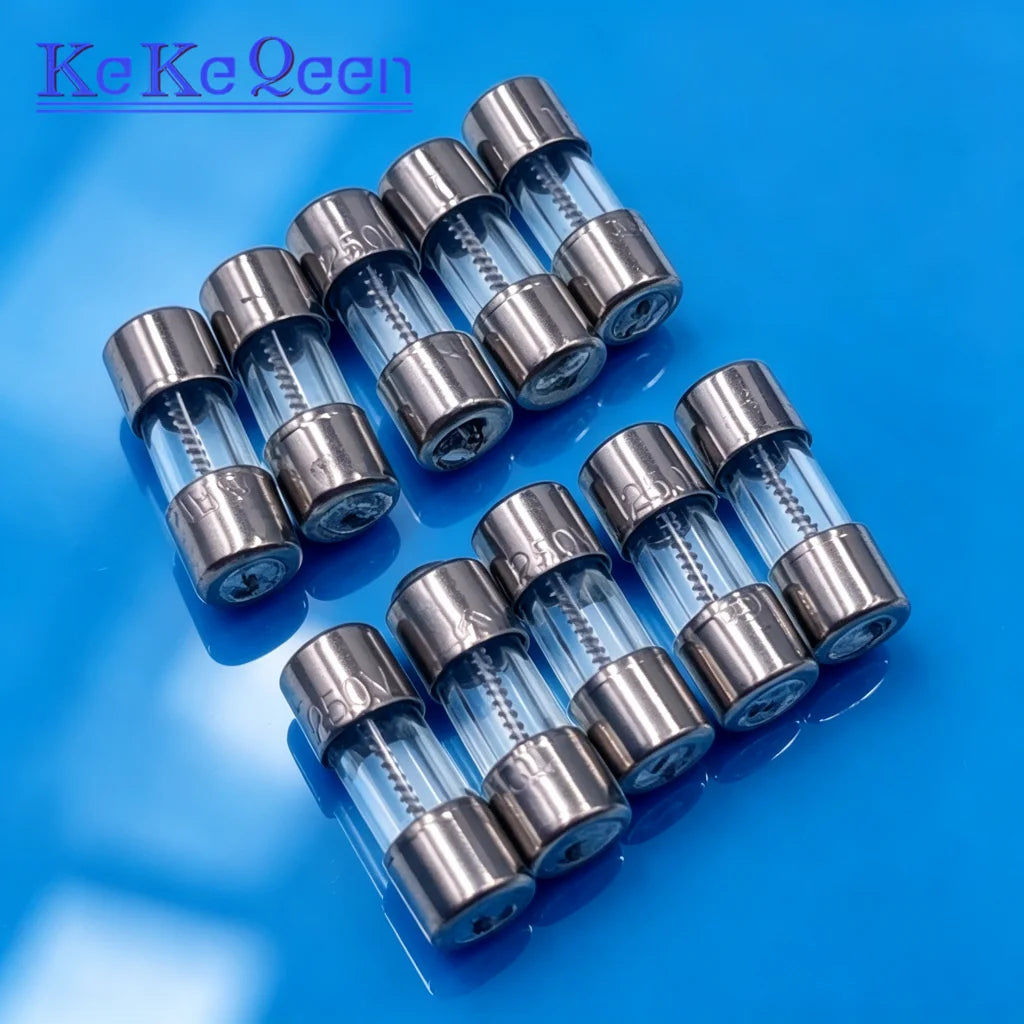 200pcs 3.6*10mm 3.6x10 250V F1A F2A F5A Fast Glass Fuse Without Lead Wire 3.6*10 Glass Slow Fuse T1A T2A T5A New Free Shipping