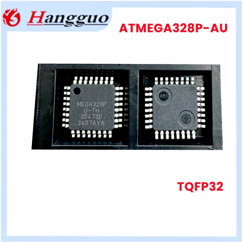 5pcs/Lot  New Original ATMEGA328P-AU MEGA328P-AU MEGA328P 328P TQFP-32 32TQFP  8-bit microcontroller IC chip