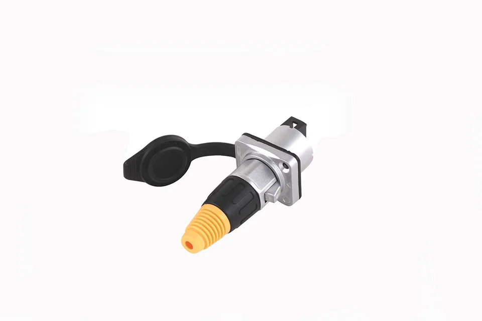 10pcs Waterproof D type RJ45 Connector Female to Female Socket Metal Shell Chassis Panel Mount Network Ethernet RJ45 Adapter