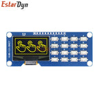 1.3 Inch 128x64 OLED Display SSD1116 with 4x4 Matrix Keyboard Module I2C SPI for Raspberry Pi ESP32