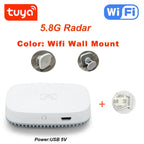Haozee Tuya WiFi /Zigbee Human Presence Detector Smart Human Body PIR Sensor Radar Detector Microwave Motion Sensors