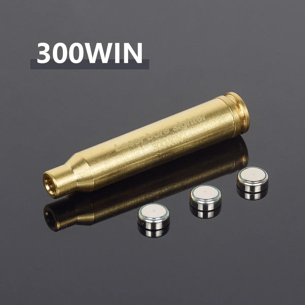 12GA 20GA .308 .223 5.45x39 7.62x39 9x19mm.338 Gauge Red Laser Bore Sighter Training Bullet Boresighter CAL Cartridge Caliber