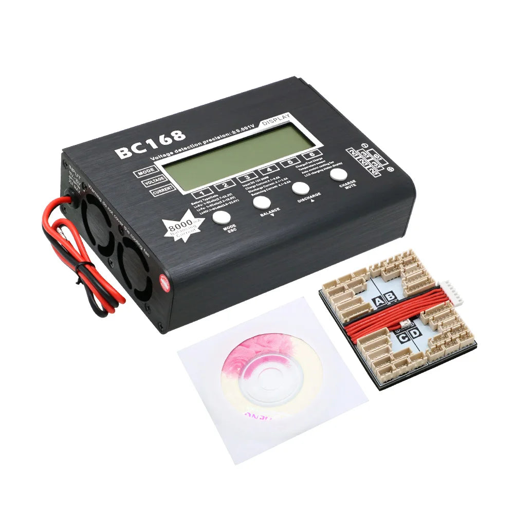 AOK BC168 1-6S 8A 200W Super Speed LCD Intellective Balance Charger/Discharger for Lipo Battery Rc Toys